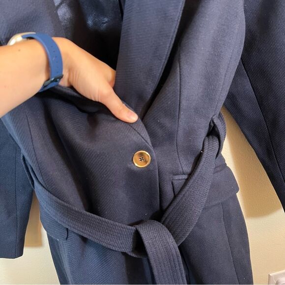 City Chic Women’s Navy Blue Mia Coat 16 NWT - Picture 9 of 15